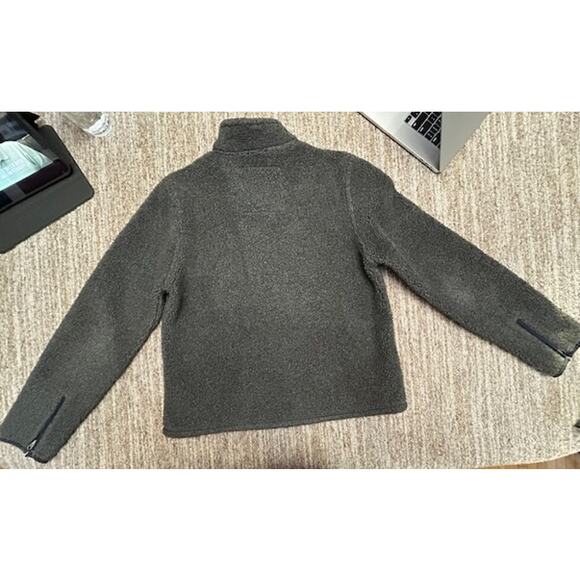 Vintage Abercrombie Weatherwear Gray Full Zip Fleece Mens Jacket Size M - Picture 2 of 10